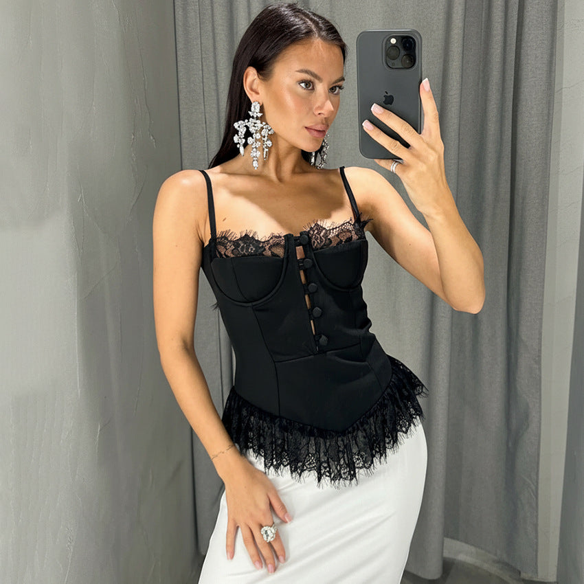 Lace Camisole For Women Elegant Versatile Top Perfect For Commuting